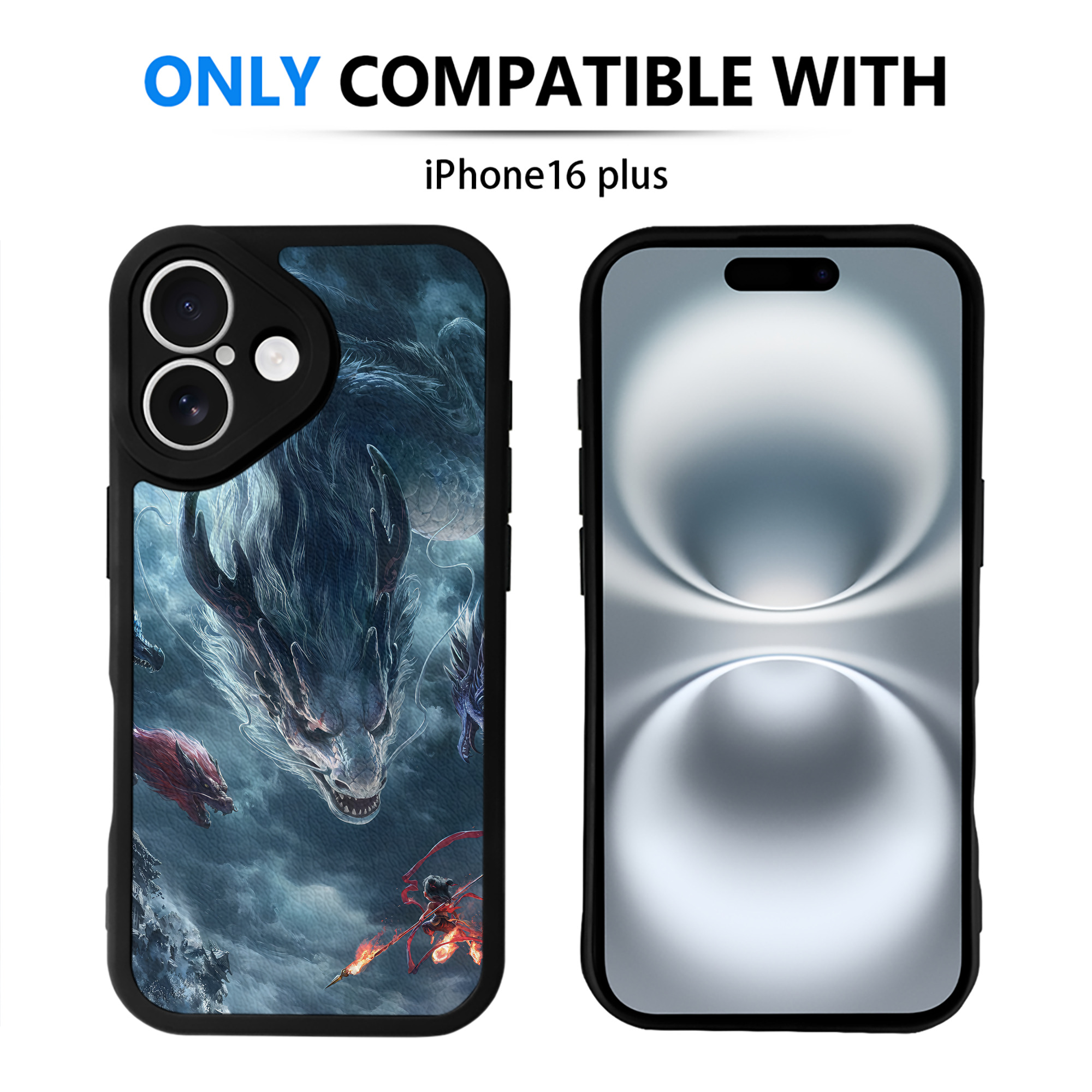 （画像用） Ne Zha 2 ナタ 魔童の大暴れ 【iPhone 16シリーズ対応】シリコンスマホケース（レザー調） 材質：シリコン